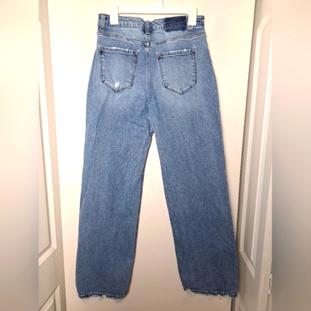 Vervet Jeans Straight Leg Light Wash Distressed 90s Sz 29 - Picture 5 of 13
